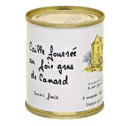 Caille fourrée au foie gras...